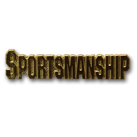 Sportsmanship Metal Insert, Gold 